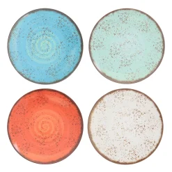 Elama Pryce 12 Piece Melamine Dinnerware Set In Assorted Colors -dinner plate shop 5959749 ALT3