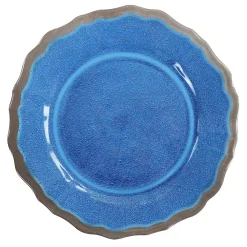 Elama Roma 12 Piece Melamine Dinnerware Set In Blue -dinner plate shop 5959770 ALT2