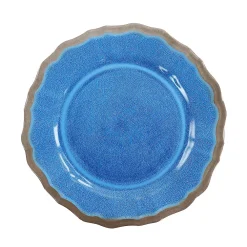 Elama Roma 12 Piece Melamine Dinnerware Set In Blue -dinner plate shop 5959770 ALT3