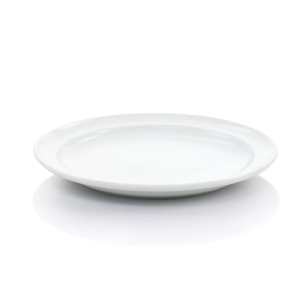 Martha Stewart 12 Piece Fine Ceramic Rimmed Dinnerware Set In White 4 Martha Stewart 12 Piece Fine Ceramic Rimmed Dinnerware Set In White - Image 4