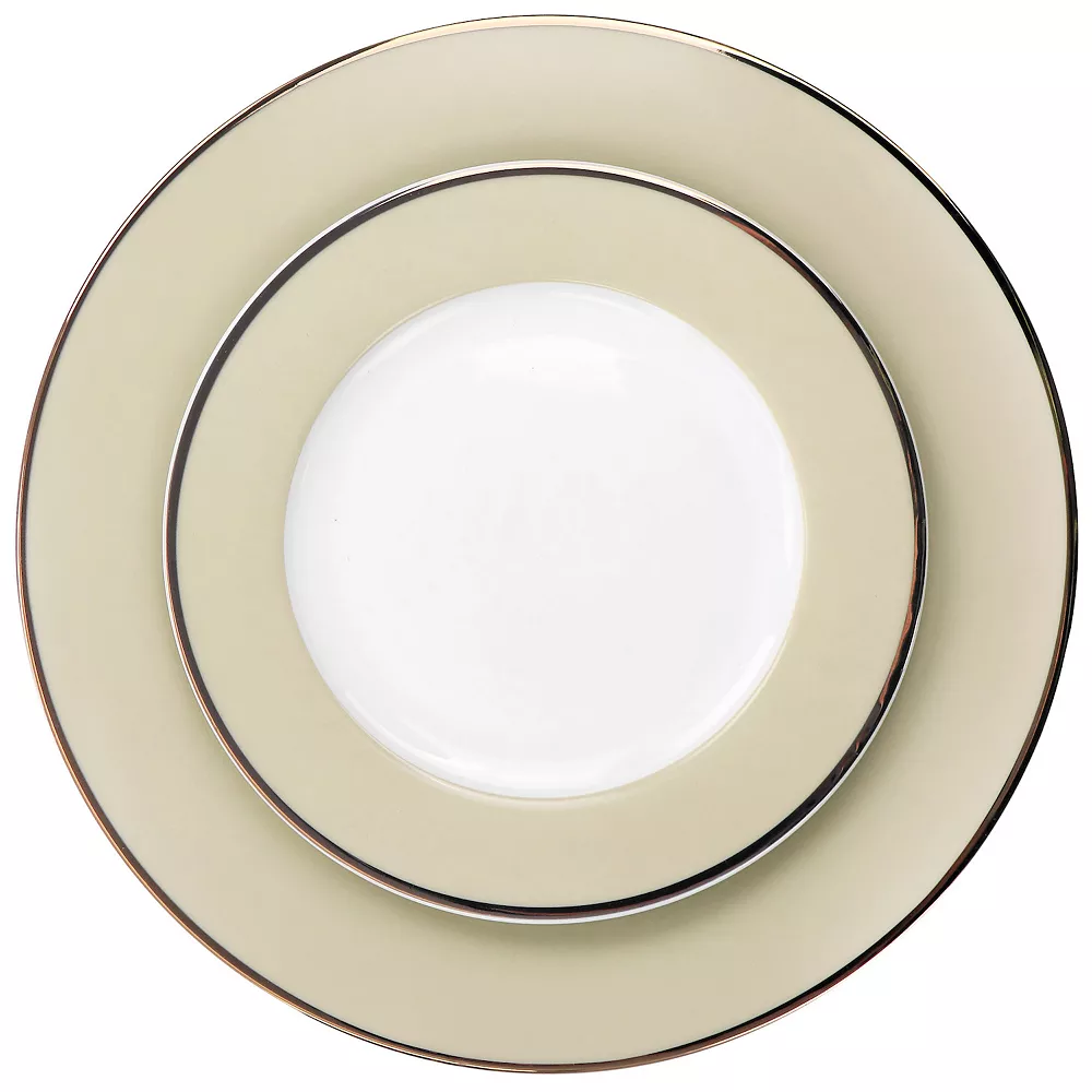 Martha Stewart Gibson Everyday Gold Rimmed 12 Piece Fine Ceramic Dinnerware Set 4 Martha Stewart Gibson Everyday Gold Rimmed 12 Piece Fine Ceramic Dinnerware Set - Image 4