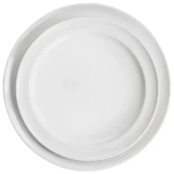 Martha Stewart Hillington 12 Piece Fine Ceramic Dinnerwware Set In White -dinner plate shop 5959933 ALT3