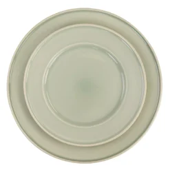 Martha Stewart 12 Piece Reactive Glaze Stoneware Dinnerware Set In Sharkey Grey -dinner plate shop 5960822 ALT3