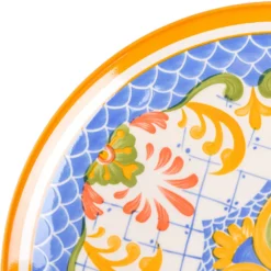 Laurie Gates Tierra Mosaic 12 Piece Round Stoneware Dinnerware Set In Assorted Designs -dinner plate shop 5961063 ALT3