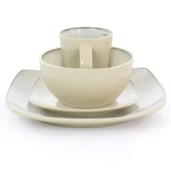 Alternative view of Gibson Elite Soho Lounge 16 Piece Stoneware Dinnerware Set In Light Taupe