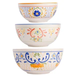 Laurie Gates Tierra 3 Piece Stoneware Nesting Bowl Set In Assorted Designs 6 Laurie Gates Tierra 3 Piece Stoneware Nesting Bowl Set In Assorted Designs -dinner plate shop 5961133 ALT2