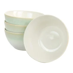 Martha Stewart 12 Piece Perry Street Piece Dinnerware Set With Green Trim -dinner plate shop 5971809 ALT2