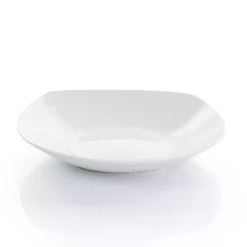 Gibson Home Classic Pearl 12 Piece Square Fine Ceramic Dinnerware Set In White -dinner plate shop 5984780 ALT3
