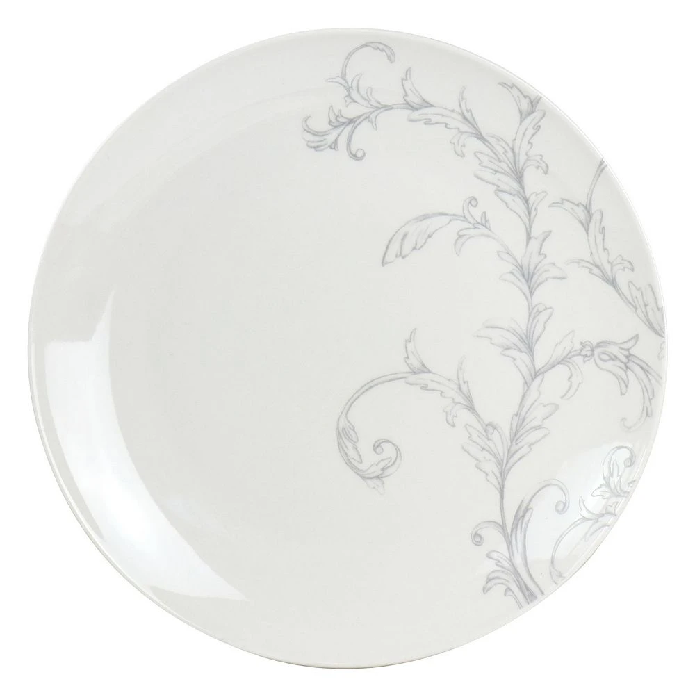 Martha Stewart Gibson Everyday 10.5 Inch Fine Ceramic 6 Piece Decorated Dinner Plates In White 4 Martha Stewart Gibson Everyday 10.5 Inch Fine Ceramic 6 Piece Decorated Dinner Plates In White - Image 4