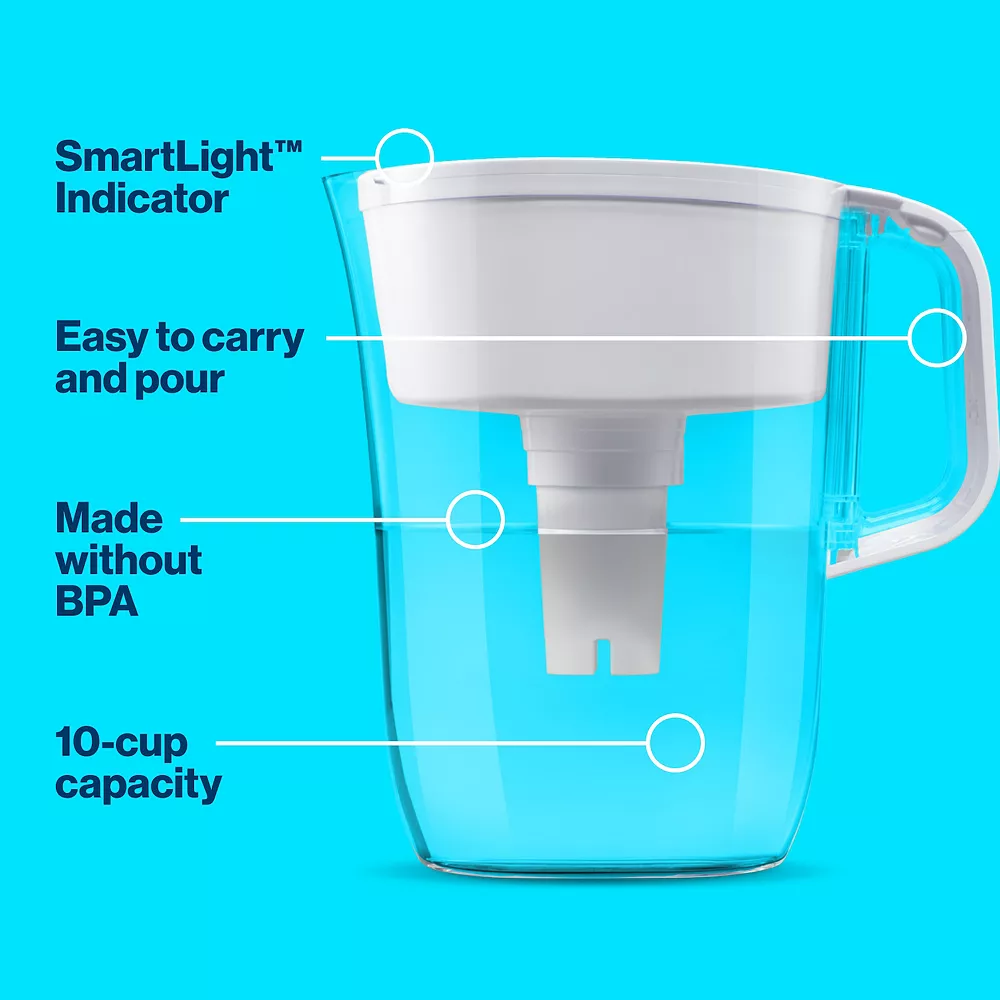 Brita 10-Cup Water Filter Pitcher With Standard Filter 4 Brita 10-Cup Water Filter Pitcher With Standard Filter - Image 4