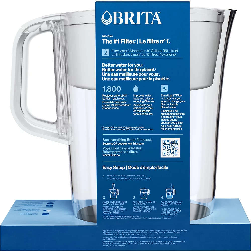 Brita 10-Cup Water Filter Pitcher With Standard Filter 5 Brita 10-Cup Water Filter Pitcher With Standard Filter - Image 5