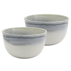 Tabletops Gallery Hudson 2-pc. Reactive Glaze Deep Bowl Set