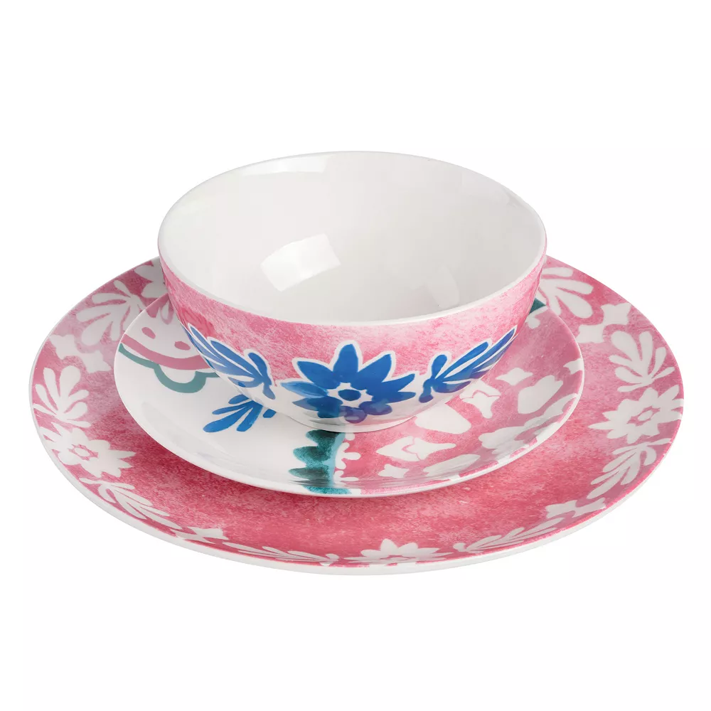 Spice By Tia Mowry Savory Saffron 18 Piece Fine Ceramic Dinnerware Set In Coral 3 Spice By Tia Mowry Savory Saffron 18 Piece Fine Ceramic Dinnerware Set In Coral - Image 3