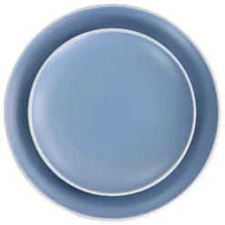 Spice By Tia Mowry Creamy Tahini 12 Piece Stoneware Dinnerware Set In Matte Blue 6 Spice By Tia Mowry Creamy Tahini 12 Piece Stoneware Dinnerware Set In Matte Blue -dinner plate shop 6034998 ALT2
