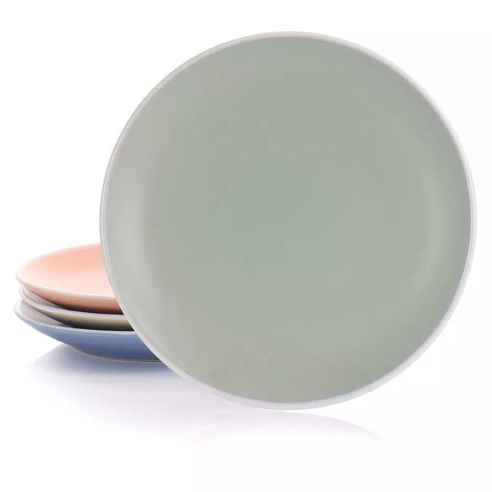 Spice By Tia Mowry Creamy Tahini 4 Piece Round Stoneware Dessert Plate Set 2 Spice By Tia Mowry Creamy Tahini 4 Piece Round Stoneware Dessert Plate Set - Image 2