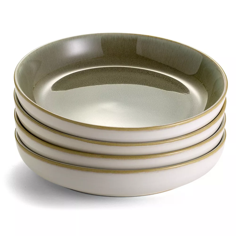Sango Resona Moss Green 4-pc. Dinner Bowl Set 3 Sango Resona Moss Green 4-pc. Dinner Bowl Set - Image 3