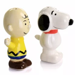Alternative view of Gibson Home Peanuts Classical Pals Charlie Brown And Snoopy Figurine Salt And Pepper Shaker Set