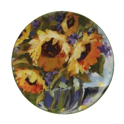 Alternative view of Certified International Sunflower Bouquet 4-pc. Salad Plate Set