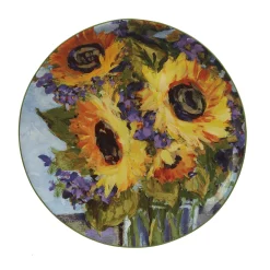 Certified International Sunflower Bouquet 4-pc. Salad Plate Set -dinner plate shop 6177503 ALT2