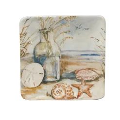Alternative view of Certified International Coastal Landscape 4-pc. Canape Plate Set