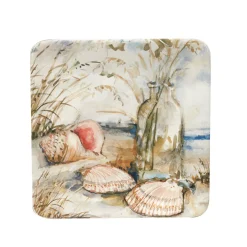 Certified International Coastal Landscape 4-pc. Canape Plate Set -dinner plate shop 6177775 ALT3