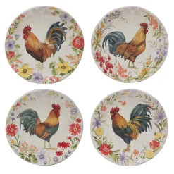 Certified International Floral Rooster 16-pc. Dinnerware Set -dinner plate shop 6177783 ALT2