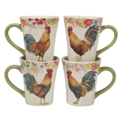 Certified International Floral Rooster 16-pc. Dinnerware Set -dinner plate shop 6177783 ALT3