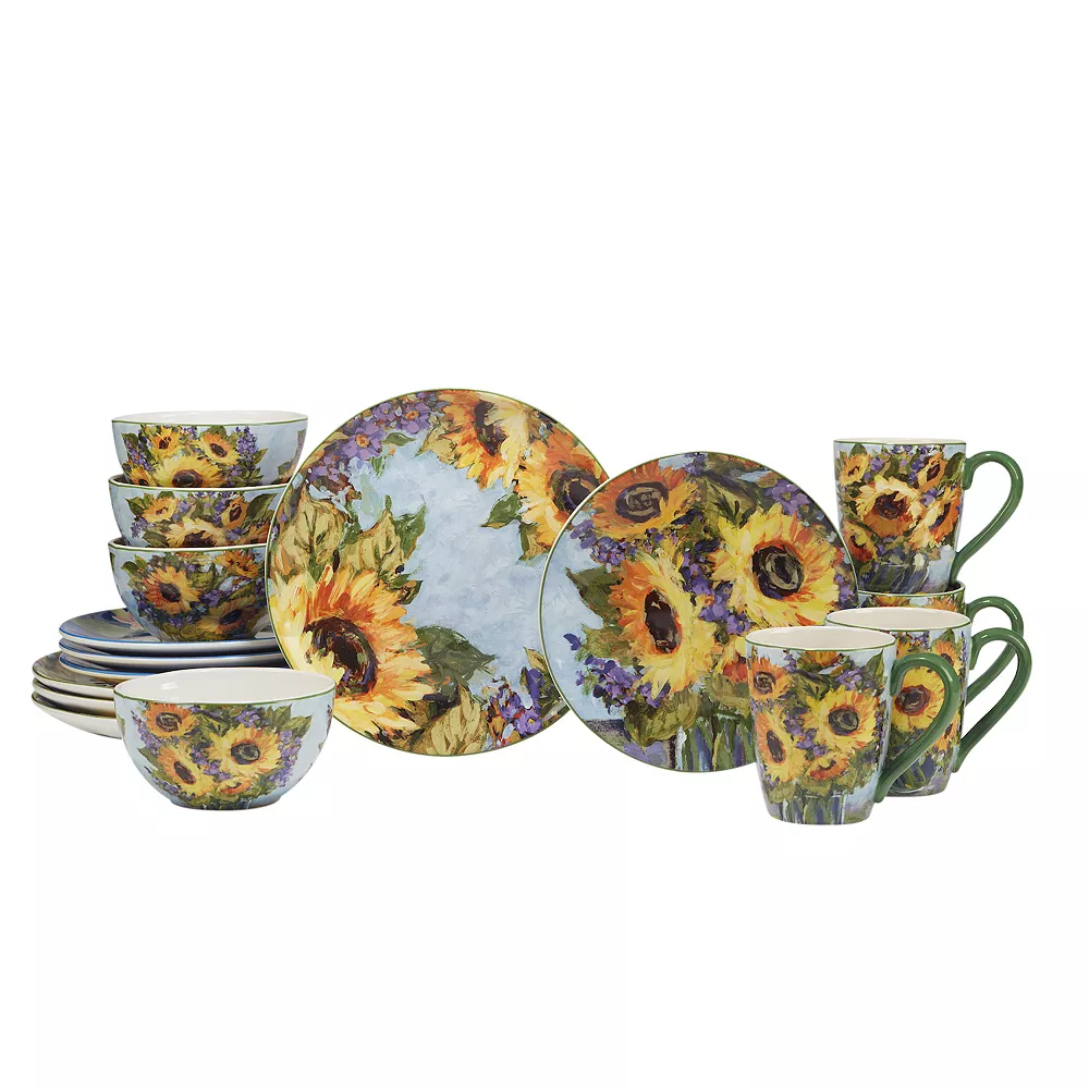 Certified International Sunflower Bouquet 16-pc. Dinnerware Set 1 Certified International Sunflower Bouquet 16-pc. Dinnerware Set