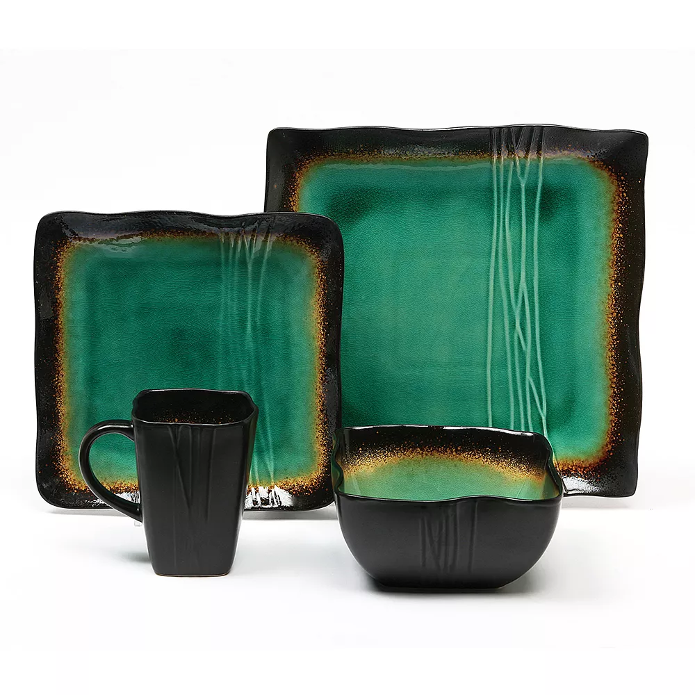Baum Galaxy Jade 16-pc. Dinnerware Set 2 Baum Galaxy Jade 16-pc. Dinnerware Set - Image 2